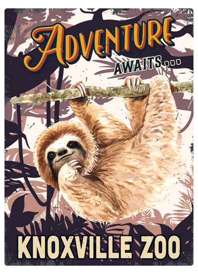 Adventure Awaits... Sloth Air Freshener