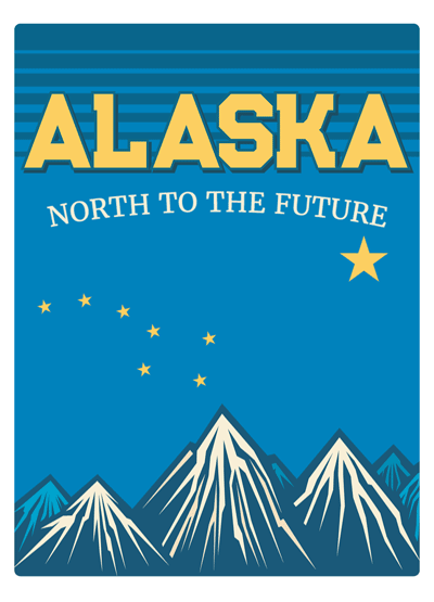 Alaska Retro State Motto Air Freshener