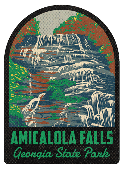 Amicalola Falls State Park Vintage Travel Air Freshener