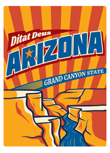 Arizona Retro State Motto Air Freshener