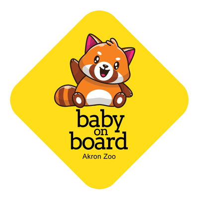 Baby on Board Red Panda Air Freshener