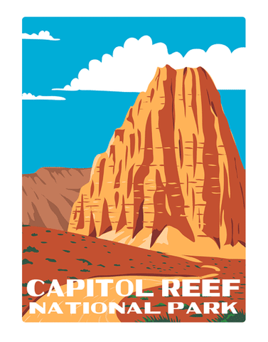 Capitol Reef National Park Cathedral Valley WPA Air Freshener