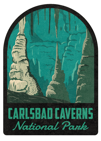 Carlsbad Caverns National Park Vintage Travel Air Freshener