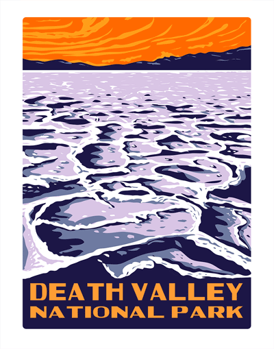 Death Valley Badwater Basin National Park WPA Air Freshener