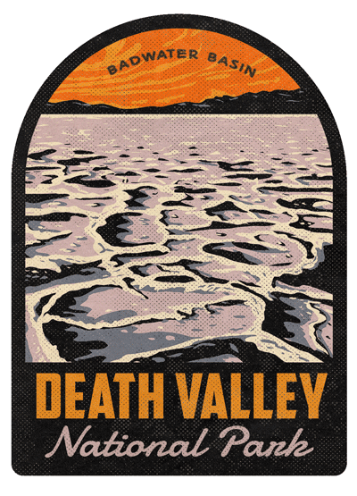 Death Valley National Park Badwater Basin Vintage Travel Air Freshener