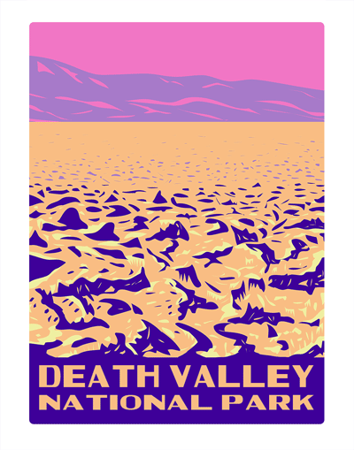 Death Valley National Park Devils Golf Course WPA Air Freshener