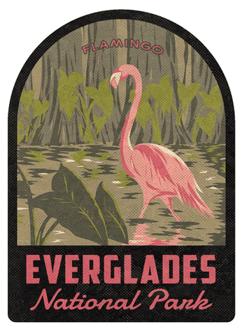 Everglades National Park Flamingo Vintage Travel Air Freshener