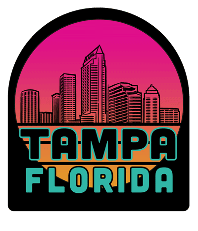 Tampa Florida Skyline Sunset Air Freshener