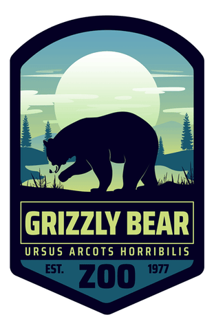 Grizzly Bear Silhouette Air Freshener