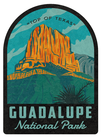 Guadalupe Mountains National Park Vintage Travel Air Freshener