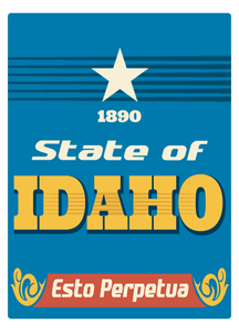 Idaho Retro State Motto Air Freshener