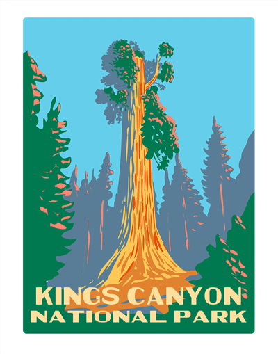 Kings Canyon National Park Grant Tree WPA Air Freshener