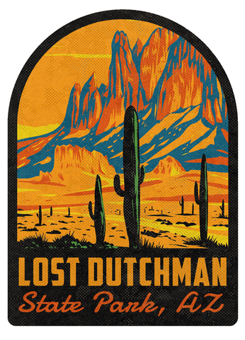 Lost Dutchman State Park Vintage Travel Air Freshener