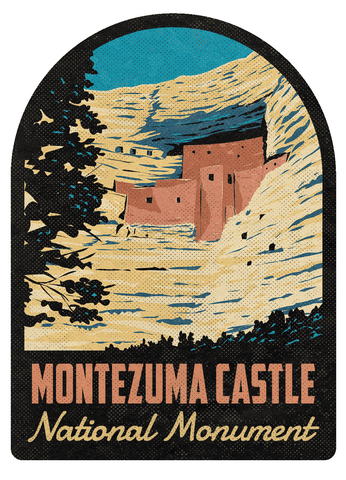 Montezuma Castle National Monument Vintage Travel Air Freshener