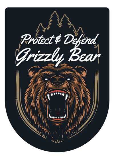Protect & Defend Tough Grizzly Bear Air Freshener