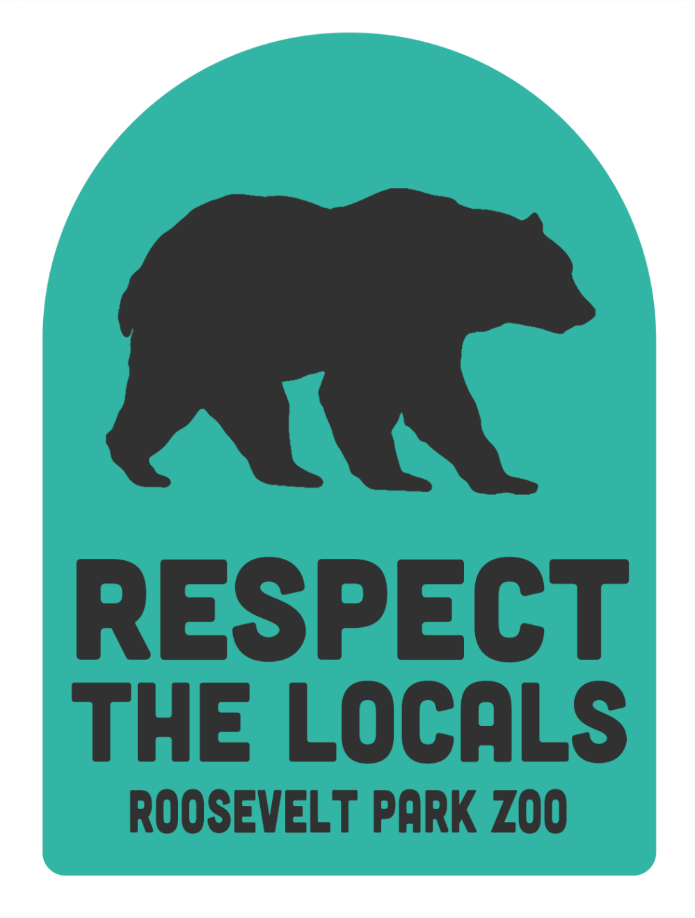 Respect The Locals Bear Air Freshener
