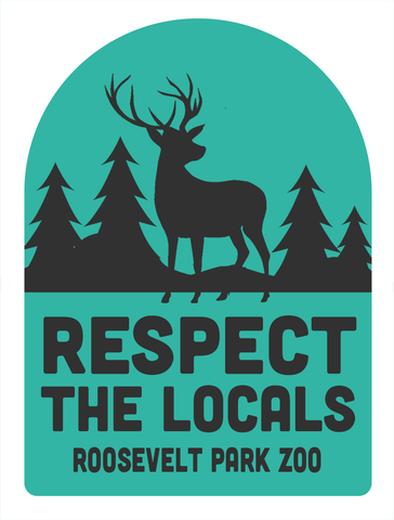 Respect The Locals Deer Trees Air Freshener