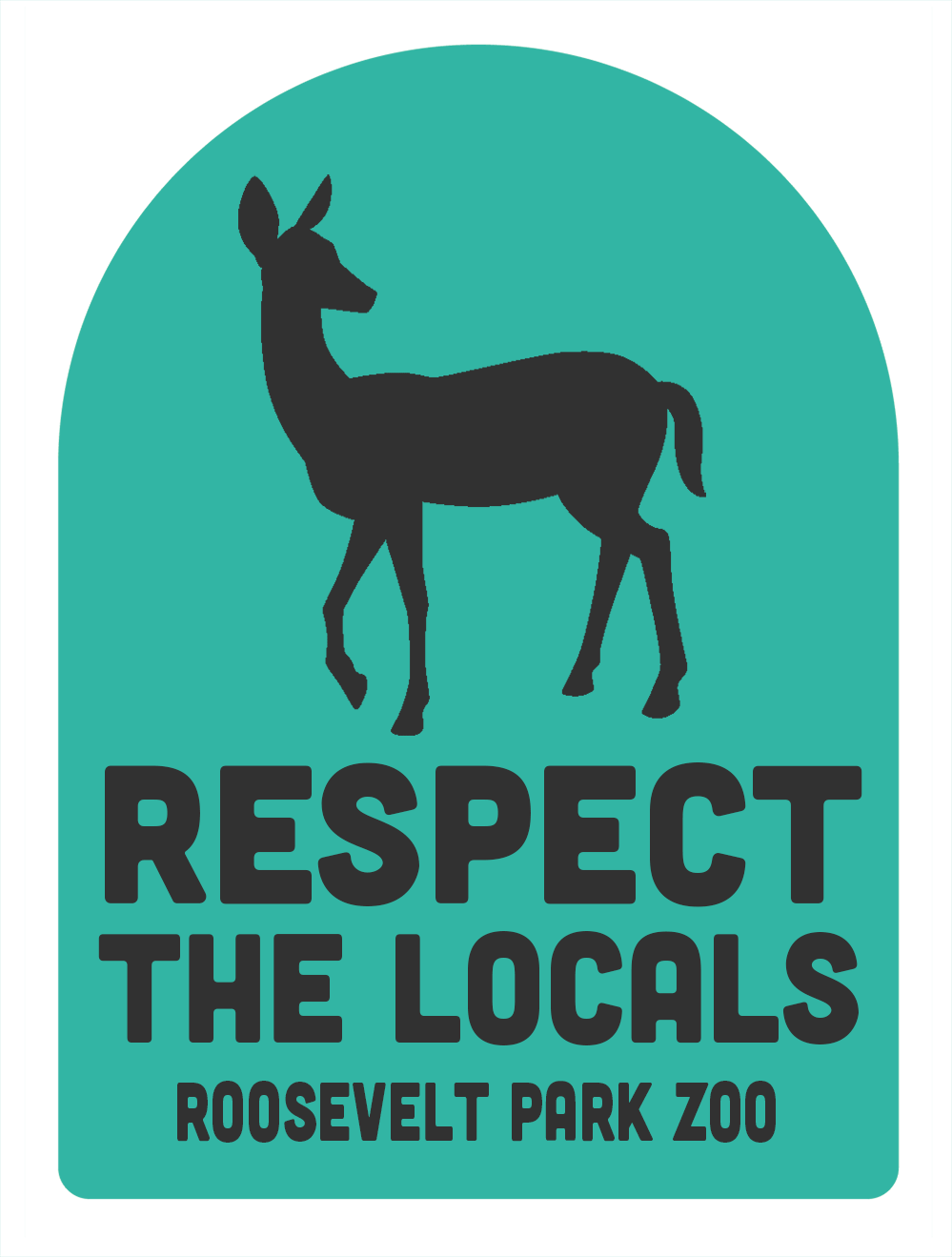 Respect The Locals Deer Air Freshener