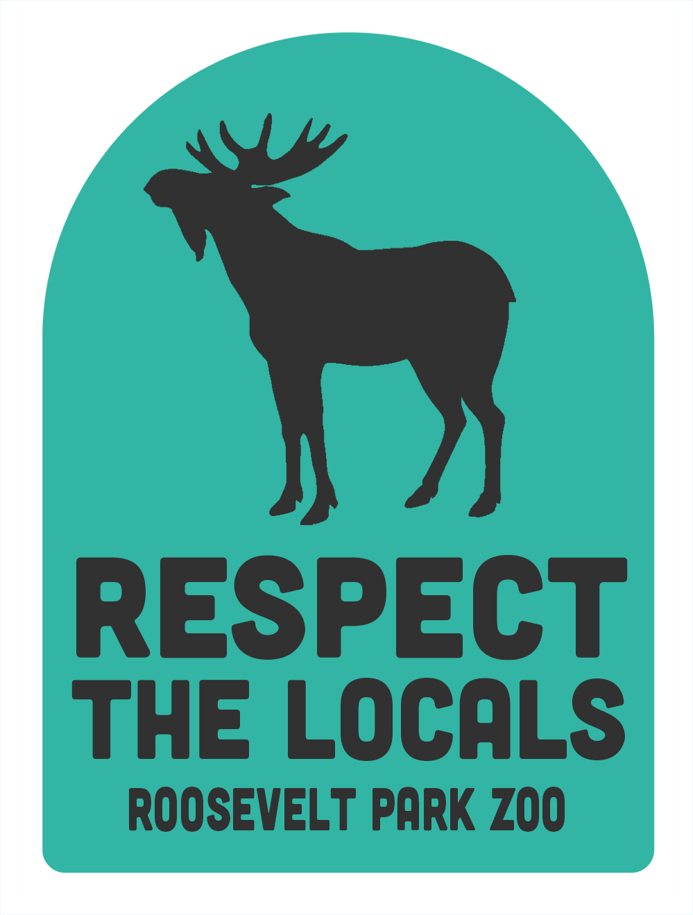 Respect The Locals Moose Air Freshener