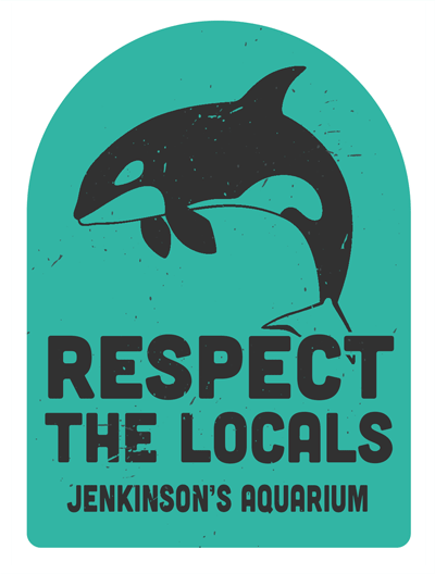 Respect The Locals Orca Air Freshener