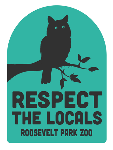 Respect The Locals Owl Tree Air Freshener
