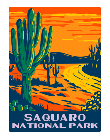 Saguaro National Park at Dusk WPA Air Freshener