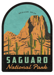 Saguaro National Park - Beehive Peak Vintage Travel Air Freshener