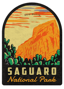 Saguaro National Park - Red Butte Vintage Travel Air Freshener