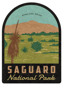 Saguaro National Park - Rincon Peak Vintage Travel Air Freshener