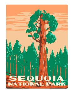 Sequoia National Park Grant Tree WPA Air Freshener