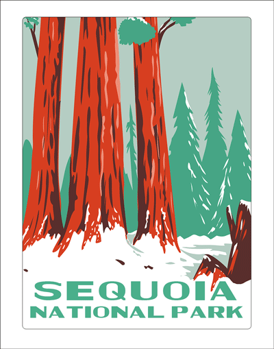 Sequoia National Park Winter WPA Air Freshener