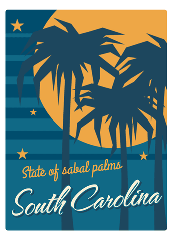 South Carolina Retro State Motto Air Freshener