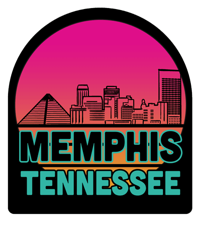 Memphis Tennessee Skyline Sunset Air Freshener
