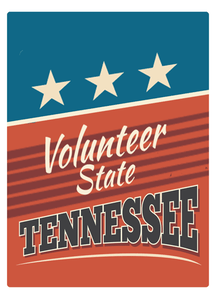 Tennessee Retro State Motto Air Freshener