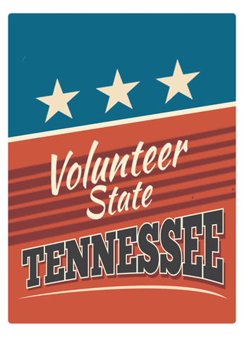 Tennessee Retro State Motto Air Freshener