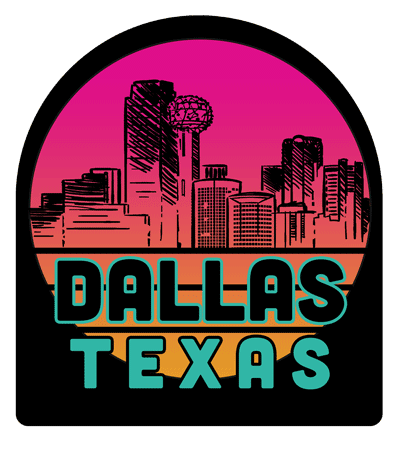 Dallas Texas Skyline Sunset Air Freshener