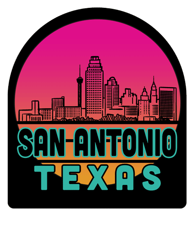 San Antonio Texas Skyline Sunset Air Freshener