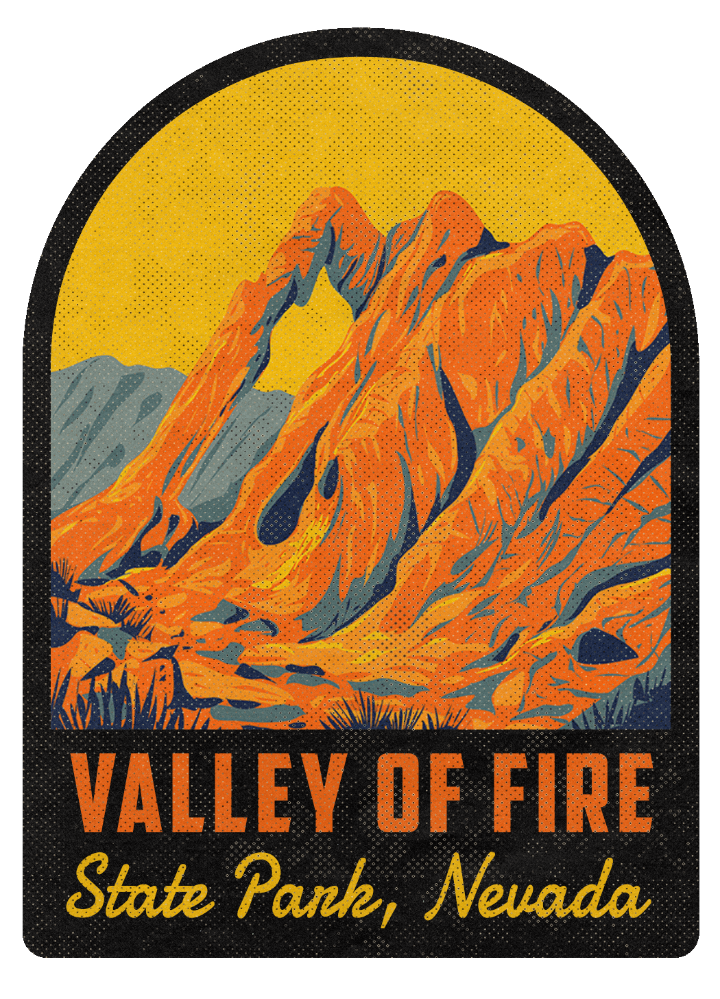 Valley of Fire State Park Vintage Travel Air Freshener