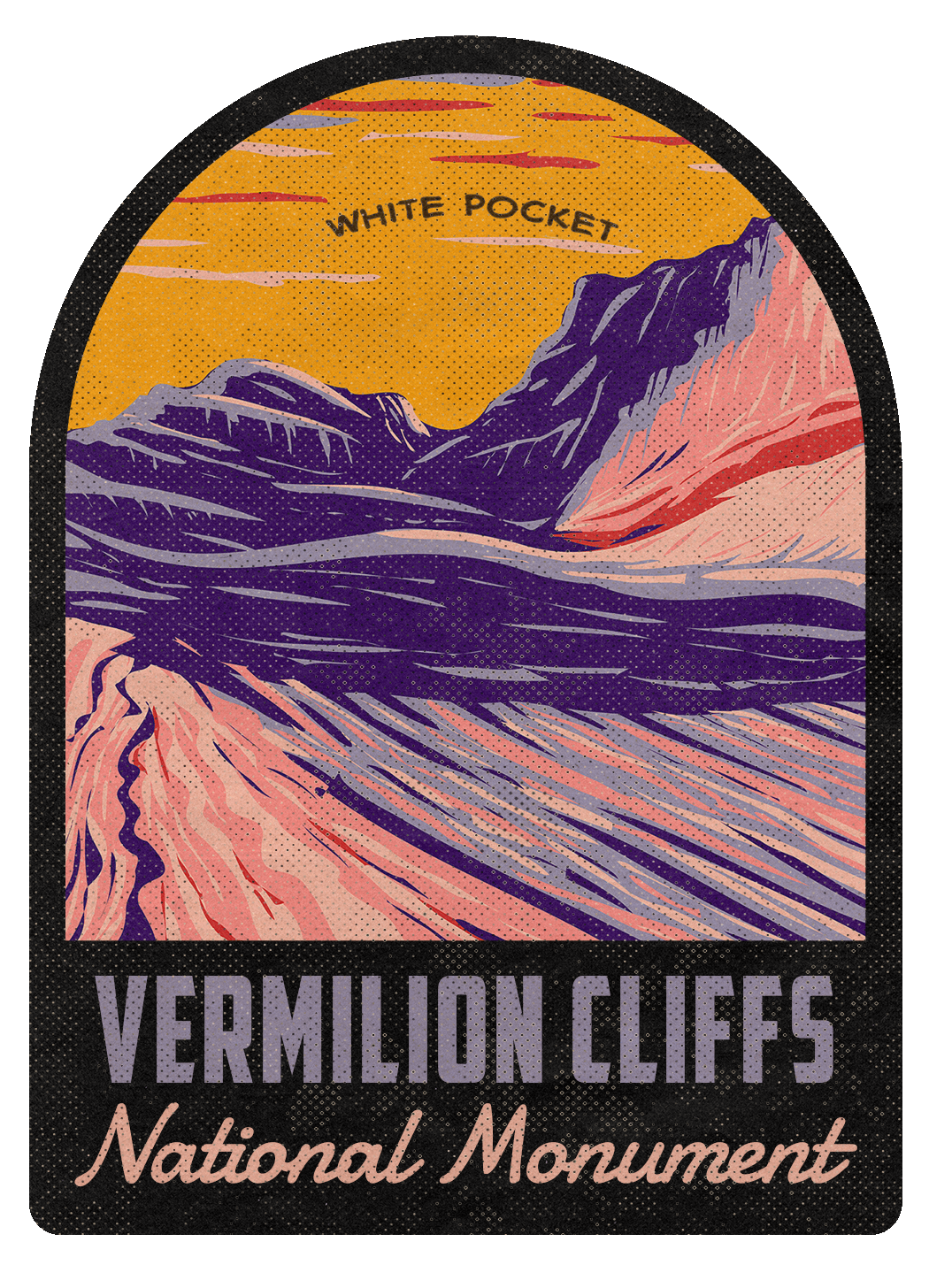 Vermilion Cliffs National Monument - White Pocket Vintage Travel Air Freshener