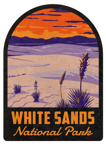White Sands National Park Vintage Travel Air Freshener