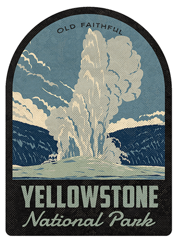 Yellowstone National Park Old Faithful Vintage Travel Air Freshener