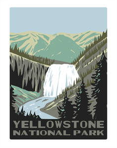 Yellowstone National Park Gibbon Falls WPA Air Freshener