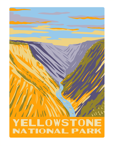 Yellowstone National Park Grand Canyon WPA Air Freshener