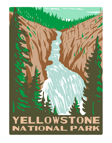 Yellowstone National Park Kepler Cascades WPA Air Freshener