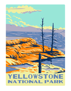 Yellowstone National Park Mammoth Hot Springs WPA Air Freshener