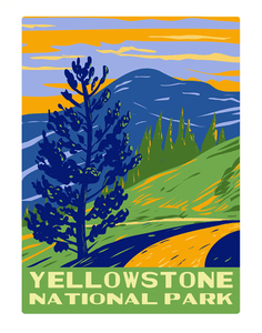 Yellowstone National Park Mount Washburn WPA Air Freshener