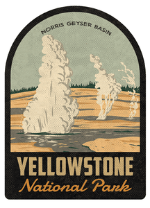 Yellowstone National Park Norris Geyser Basin Vintage Travel Air Freshener