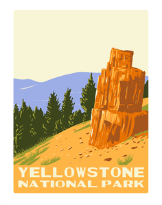 Yellowstone National Park Petrified Tree WPA Air Freshener