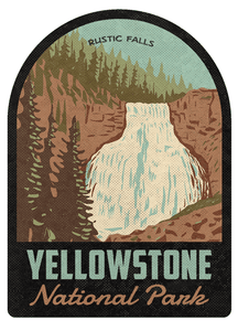 Yellowstone National Park Rustic Falls Vintage Travel Air Freshener