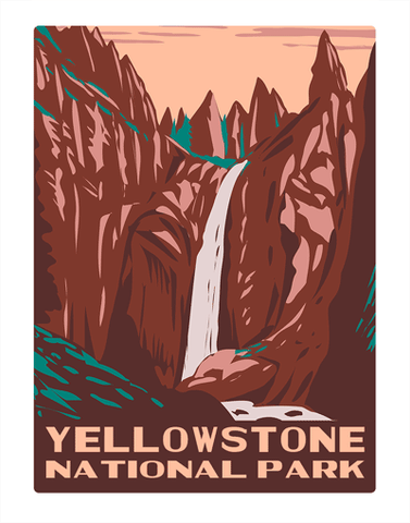 Yellowstone National Park Tower Falls WPA Air Freshener